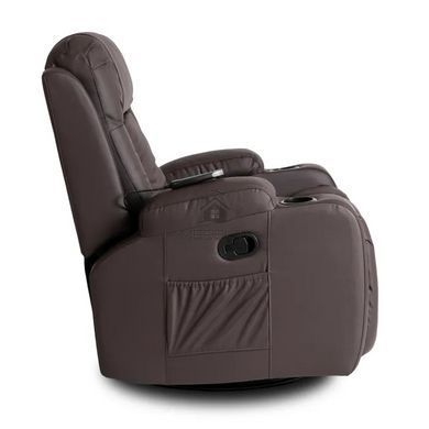 Массажное кресло MEBEL ELITE BOX экокожа Темно-коричневый