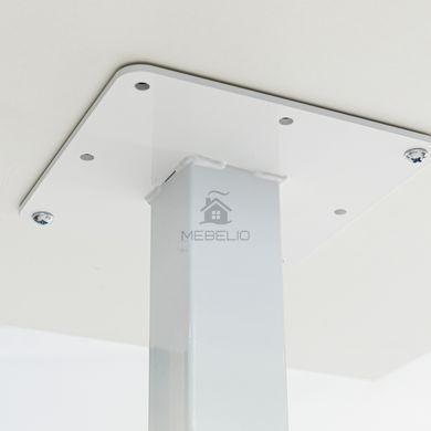 Стол Tetra light bar Lovko 60 х 60 белый металл/белый ДСП (текстура) фотография