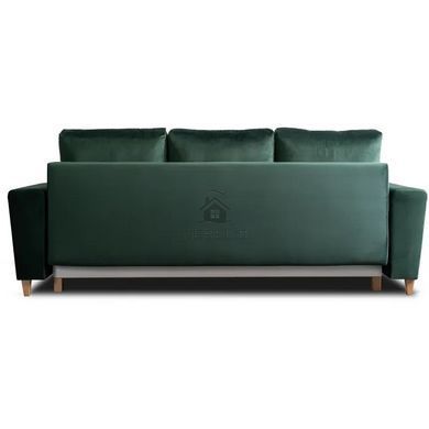 Диван 3-х місний оксамитовий MEBEL ELITE EMIL Velvet 230 см Зелений