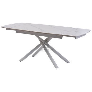 Стол раскладной PALERMO WHITE MARBLE Concepto 140(200)x90 Керамика Матовый Белый