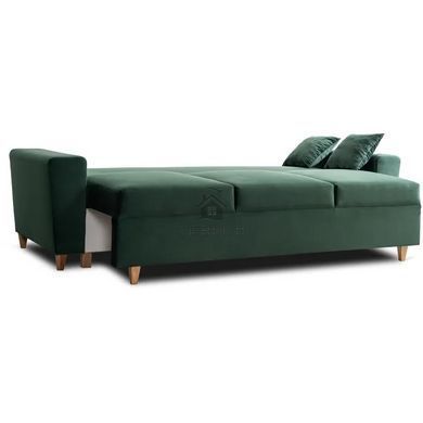 Диван 3-х місний оксамитовий MEBEL ELITE EMIL Velvet 230 см Зелений