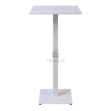 Стол Tetra light bar Lovko 60 х 60 белый металл/белый ДСП (текстура) фотография