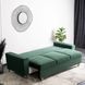 Диван 3-х місний оксамитовий MEBEL ELITE EMIL Velvet 230 см Зелений