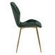 Стул бархатный MEBEL ELITE LUCKY Velvet Зеленый / Золотой
