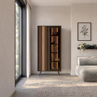 Вітрина з підсвіткою Perfect Home Амаро / Amaro 2D/93 2-дверна Дуб дунін фотографія