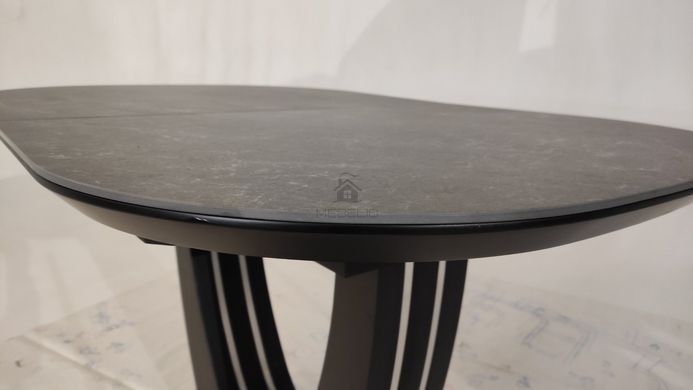 Стіл розкладний TML-865-1 VETRO 120x80 Чорний Онікс