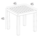 Стол для шезлонга Siesta Ocean Side Table White Onto