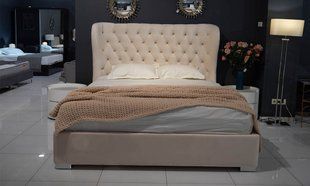 Ліжко ЛЕГАСІ Velvet Prestol 180x200 Беж фотографія