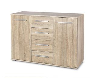 Комод LIMA KM-4&nbsp;Halmar 116x40 Дуб Сонома фотография