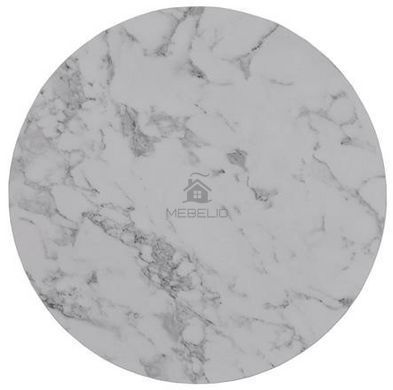 Журнальный столик PAOLA Halmar 60x60 Белый Мрамор Серебро