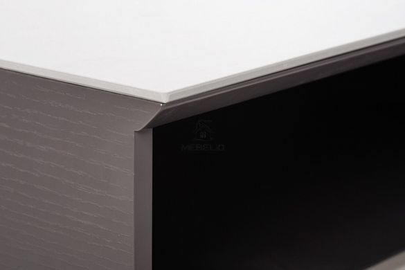 Столик кавовий ЛАЦІО Vetro 66x40 Бланко Мармур фотографія