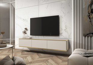 Тумба под ТВ навесная Perfect Home Оро / Oro RTV175 Бежевый фотография