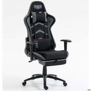 Комп'ютерне крісло VR Racer Textile Craft AMF Чорний/сірий фотографія