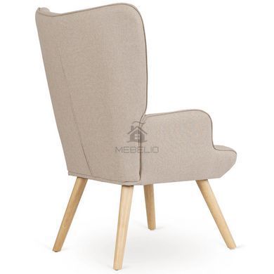 Крісло м'яке з підставкою для ніг MEBEL ELITE LOZANO 2 тканина Беж