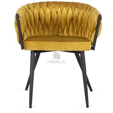 Стул бархатный MEBEL ELITE EMPOLI Velvet Горчица фотография