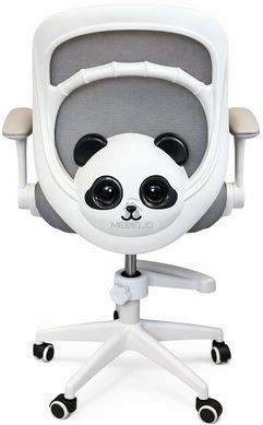 Крісло обертове дитяче з підставкою для ніг PERFECT KIDS PANDA GRAY Perfect Home Україна Сірий