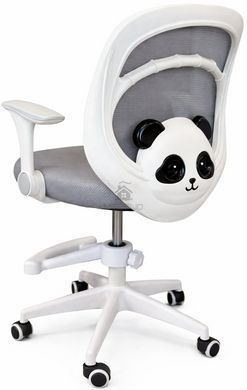 Крісло обертове дитяче з підставкою для ніг PERFECT KIDS PANDA GRAY Perfect Home Україна Сірий
