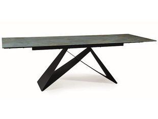 Стол Обеденный WESTIN CERAMIC Signal 160(240)X90 Бирюза / Черный фотография