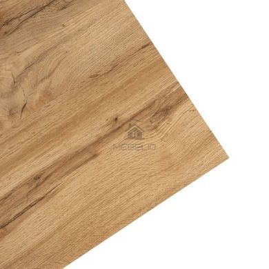 Стол MEBEL ELITE GLOS 135х80 см Золотой дуб / Черный