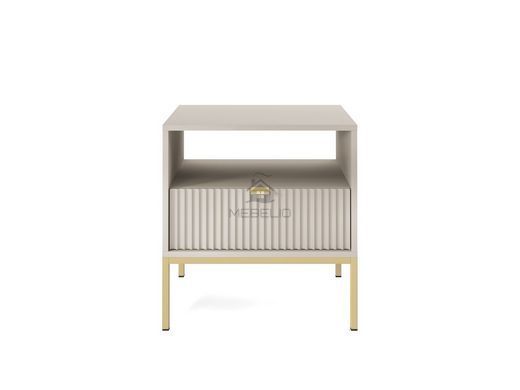 Тумба приліжкова Perfect Home Нова / Nova з 1 шухлядою і золотими ніжками S54 Кашемір