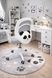 Крісло обертове дитяче з підставкою для ніг PERFECT KIDS PANDA GRAY Perfect Home Україна Сірий