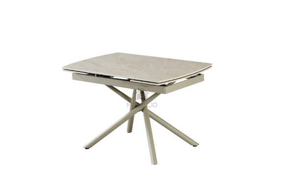 Керамический стол Пино TML-1200-2 VETRO 120(180)x75 грей эмперадор + капучино