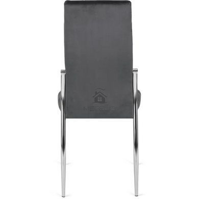 Стул бархатный MEBEL ELITE MOLLY Velvet Серый