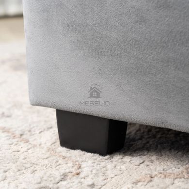 Кровать бархатная MEBEL ELITE APOLLO Velvet 120x200см Серый фотография