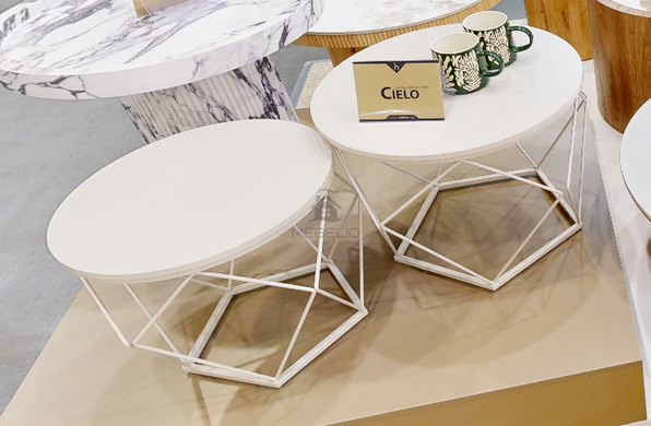 Комплект журнальних столиків 2 шт  CIELO  50x50 Halmar кашемір