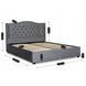 Кровать бархатная MEBEL ELITE APOLLO Velvet 120x200см Серый