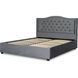 Кровать бархатная MEBEL ELITE APOLLO Velvet 120x200см Серый
