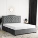 Кровать бархатная MEBEL ELITE APOLLO Velvet 120x200см Серый