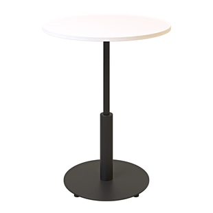 Стол Ibiza R light Lovko 60x60 Черный металл/белый фотография