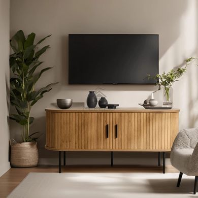 ТВ Тумба MEBEL ELITE TRISH 120 Дуб фотографія