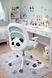Крісло обертове дитяче з підставкою для ніг PERFECT KIDS PANDA GREEN Perfect Home Україна Зелений