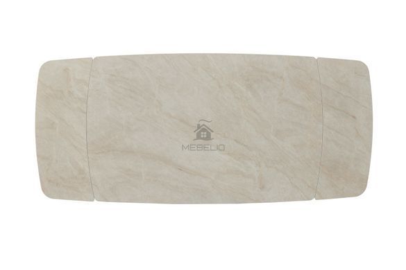 Керамічний стіл Асті TML-1340 VETRO 140(200)x90 грей емперадор + капучино фотографія