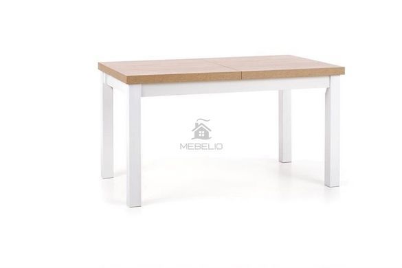 Стіл розкладний Halmar TIAGO 2 140(220)x80 Дуб рів'єра / Білий фотографія