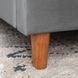 Кровать бархатная MEBEL ELITE DENNIS Velvet 120x200 Темно Серый