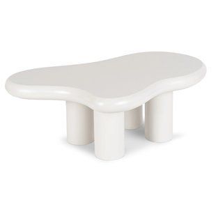 Журнальний столик PERLA MEBEL ELITE 104x73 Білий
