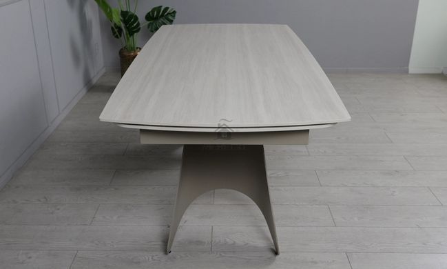 Раскладной стол Кармен Prestol 1800/2600x900x750 бежевый мат ноги тауп