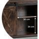 Комод MEBEL ELITE ARLO 100 рустикальный дуб/черный