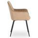Комплект стол MEBEL ELITE HAMPTON 160(240)х90 см, дуб /черный, и 4 стульев BRESSO беж