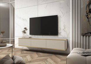Тумба под ТВ навесная Perfect Home Оро / Oro RTV175 MDF Бежевый фотография