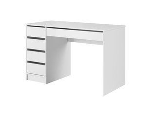 Стіл туалетний письмовий Perfect Home Ада / Ada 5S/120 з 5 шухядами Білий мат фотографія