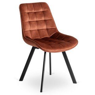 Стул бархатный RICK Velvet Onto Рыжий фотография