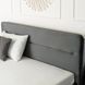 Кровать бархатная MEBEL ELITE BOND Velvet 160x200см Серый