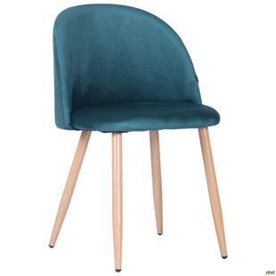 Стілець Sherry beech Velvet AMF Зелений фотографія