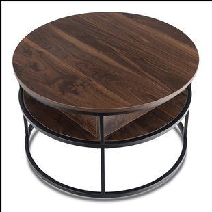 Журнальний столик MEBEL ELITE ASTUR 80x80 Горіх
