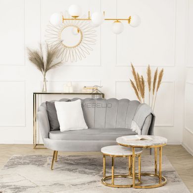 Софа  MEBEL ELITE ZENDAYA 138 см Сірий