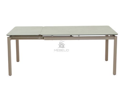 Керамический стол Тревизо TML-1350 140(200)x90 Vetro сахара + бежевый фотография